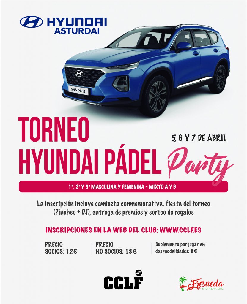 Torneo Hyundai Padel abril 2019