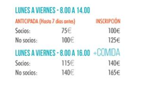 precios campamento verano cclf la fresneda