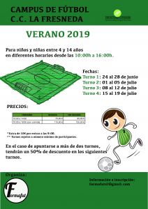 campus futbol verano 2019 la fresneda