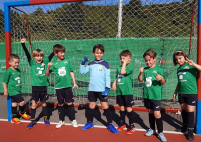 Prebenjamín "B" contra La Braña "E" club de campo la fresneda